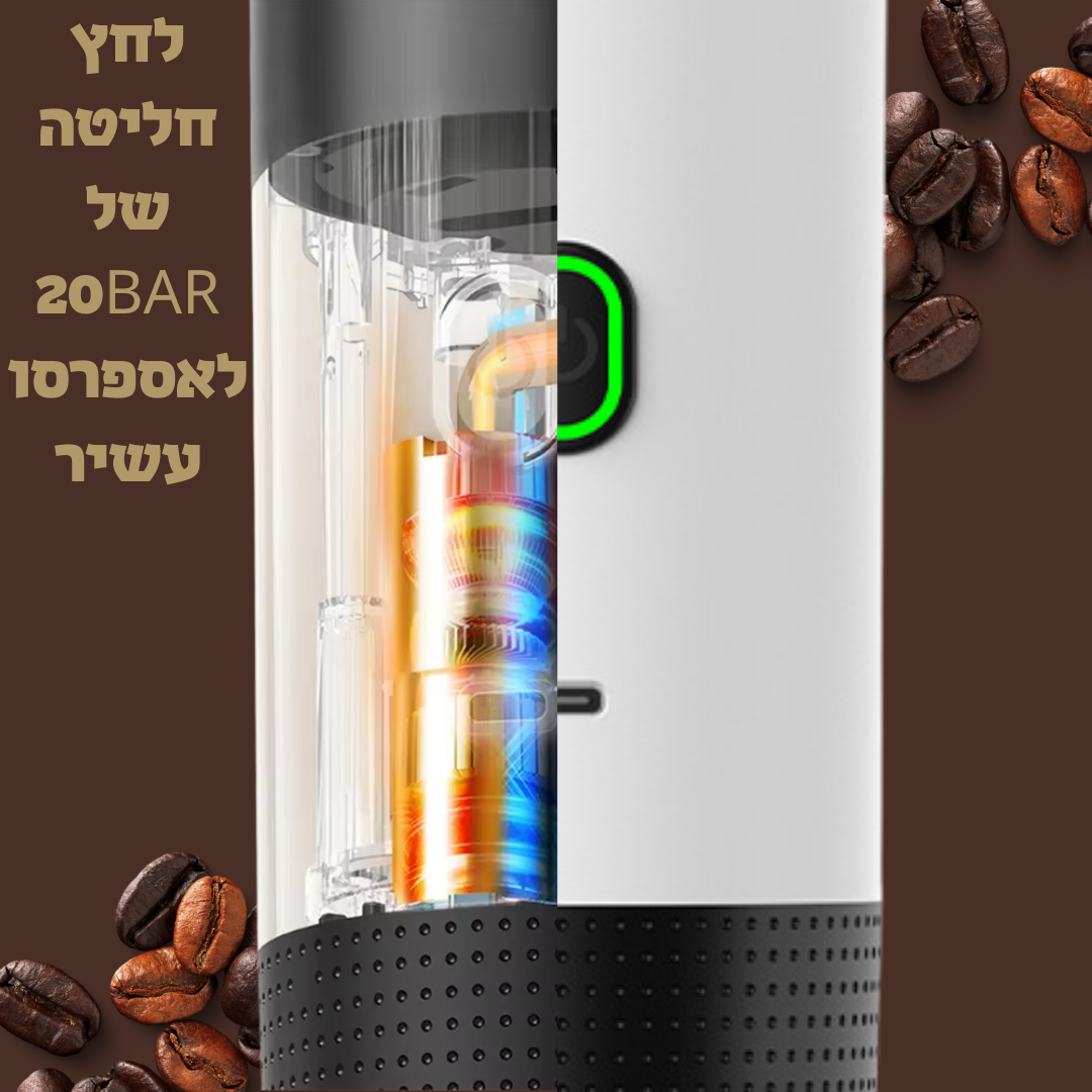 מכונת קפה ניידת לטיולים